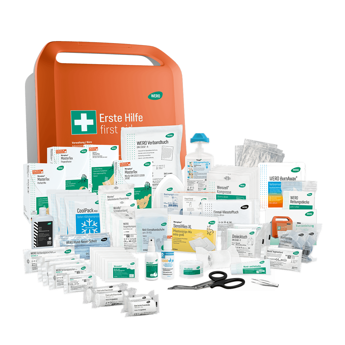 WERO Smart Case® Erste-Hilfe-Koffer DIN 13157 - Verwaltung / Büro