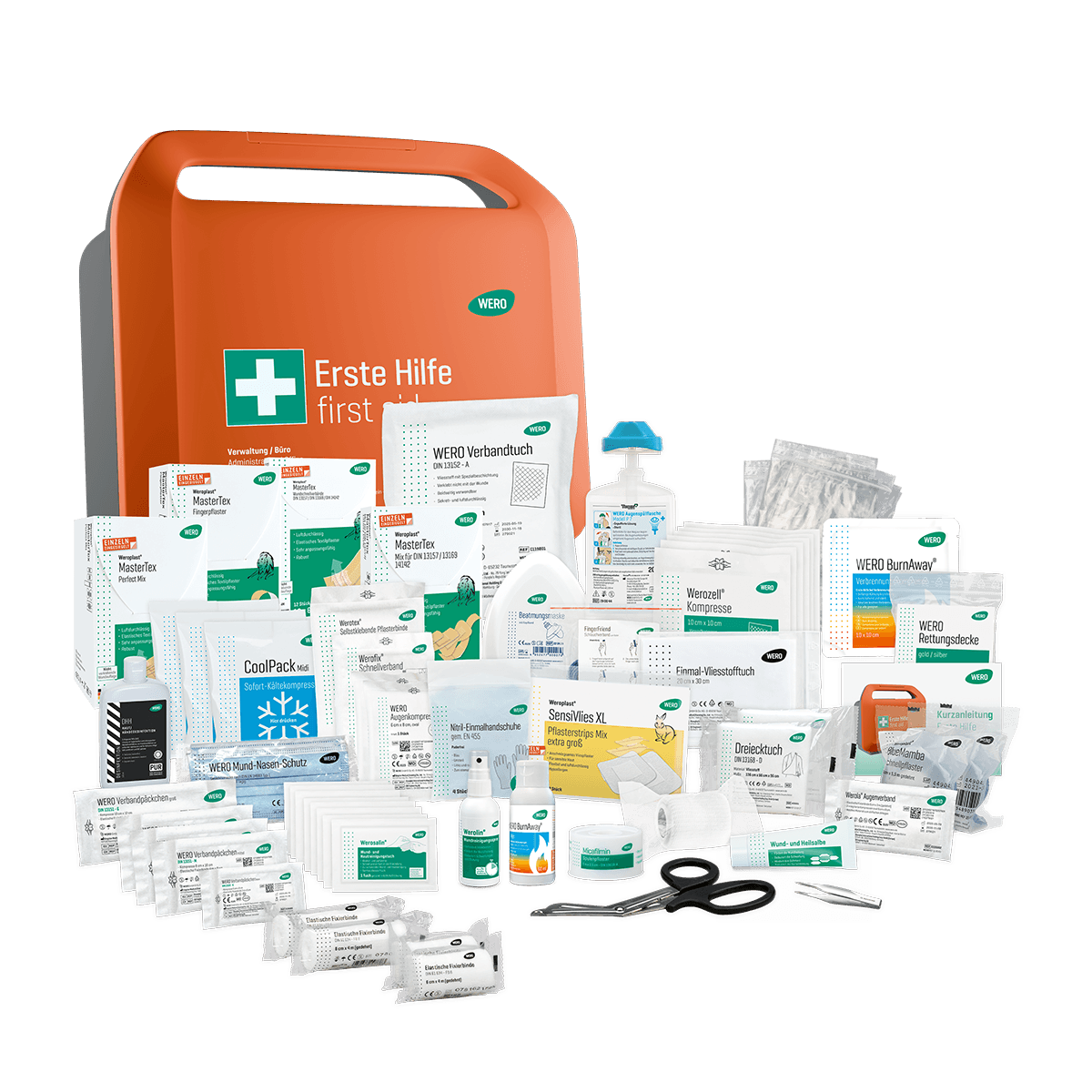 WERO Smart Case® Erste-Hilfe-Koffer DIN 13157 - Verwaltung / Büro