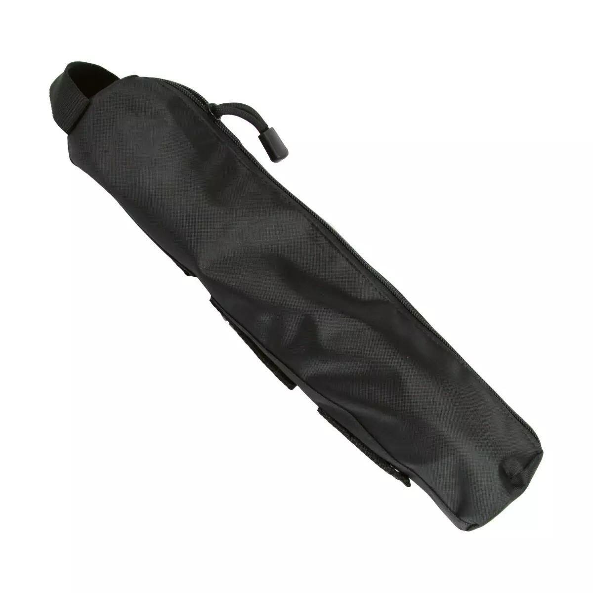 Stabiles, schwarzes Slishman Traction Splint - COMPACT (STS-C) Bag mit glattem Zylinder-Design, seitlichem Reißverschluss und verstellbaren Halteriemen.