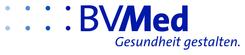 BVMed Logo mit modernem Schriftzug und Claim