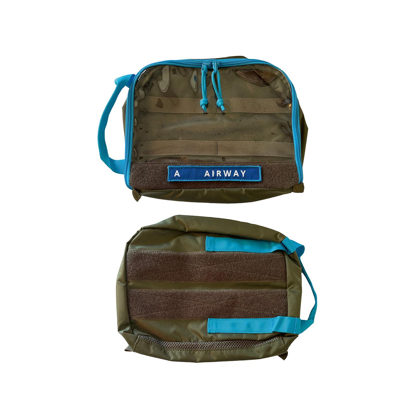 DeTacMedic Modular Pouch L - steingrau-oliv, Blau