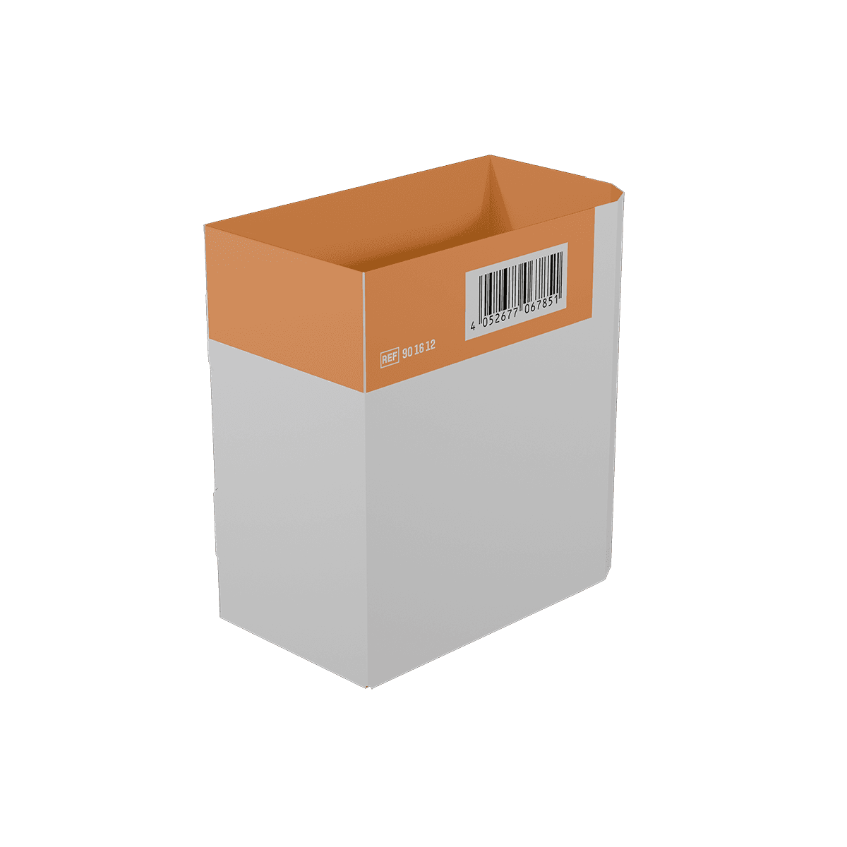 Inneneinteilung einzeln WERO Smart Case - klein - Orange, abgerundet, klein, Maße: 106,75 x 60 x 110 mm