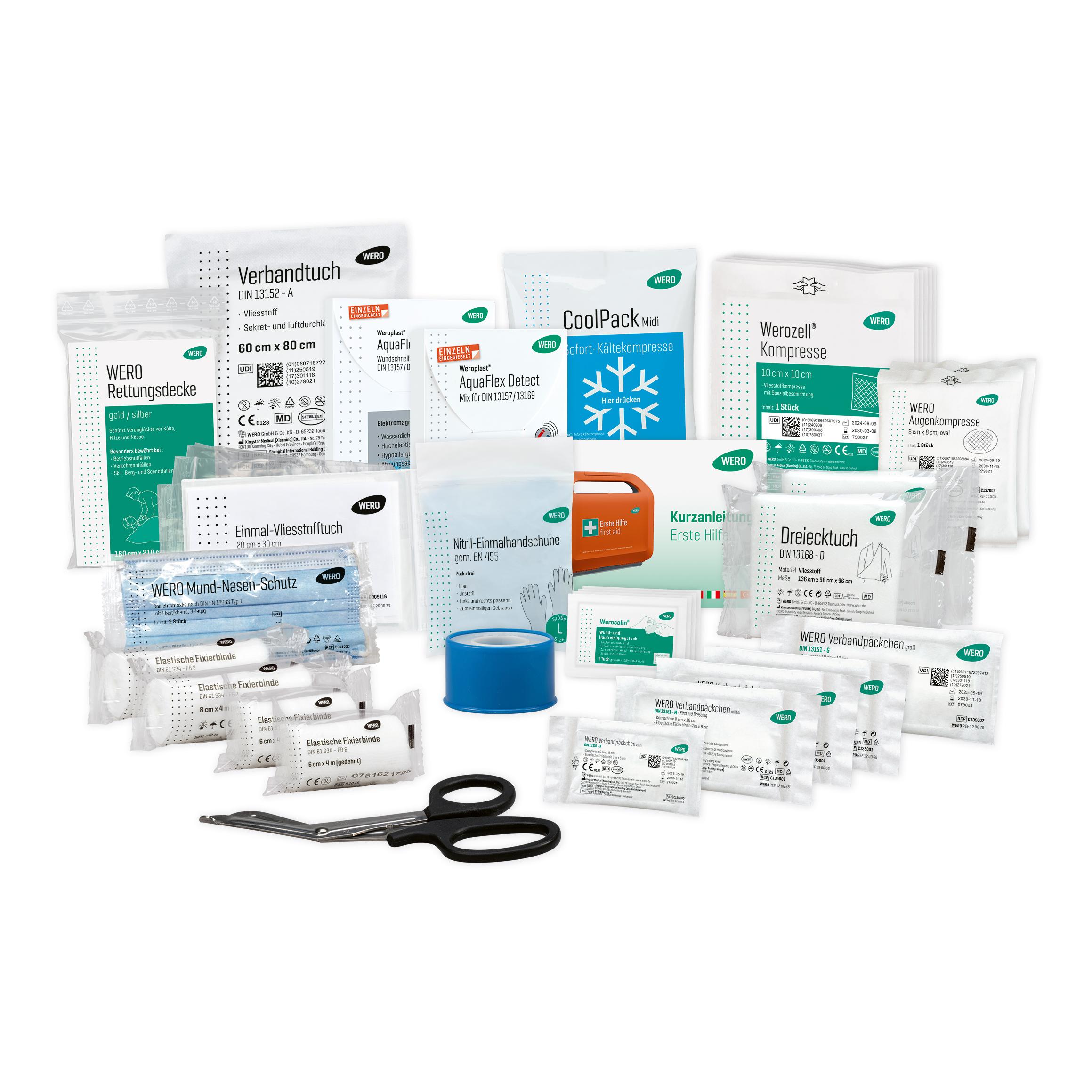 WERO Basis Füllung DIN 13157 detektierbar - mit Weroplast AquaFlex Detect Pflastern