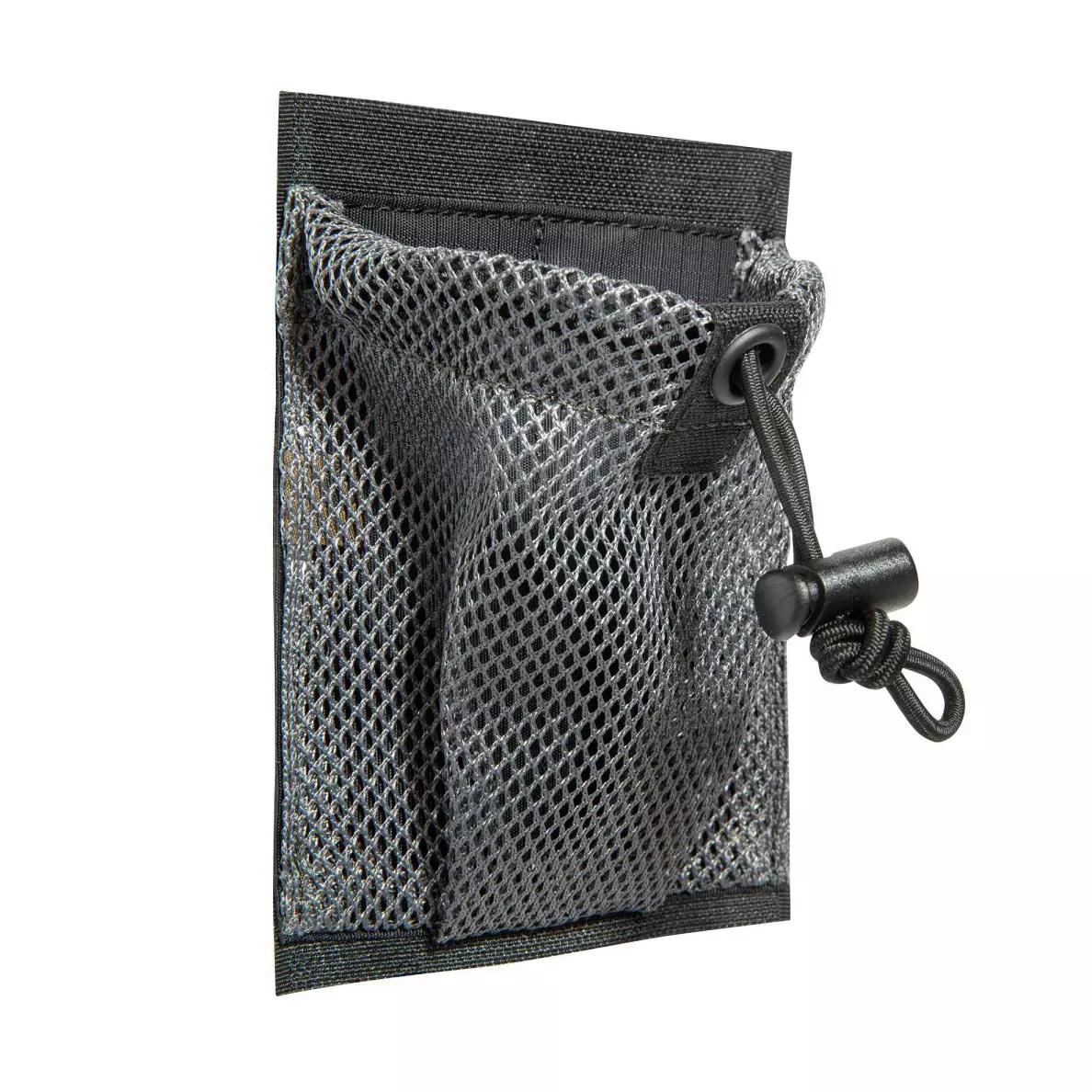 Graue Netztasche TT Modular Collector VL - S aus flexiblem Mesh mit schwarzer Zipper-Öffnung und verstellbarem Riemen am schwarzen Griff.