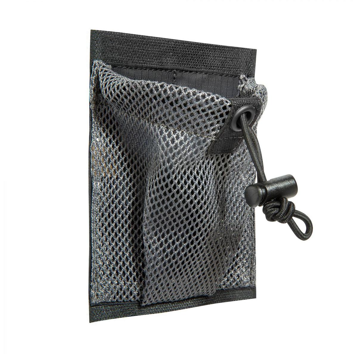 Graue Netztasche TT Modular Collector VL - S aus flexiblem Mesh mit schwarzer Zipper-Öffnung und verstellbarem Riemen am schwarzen Griff.