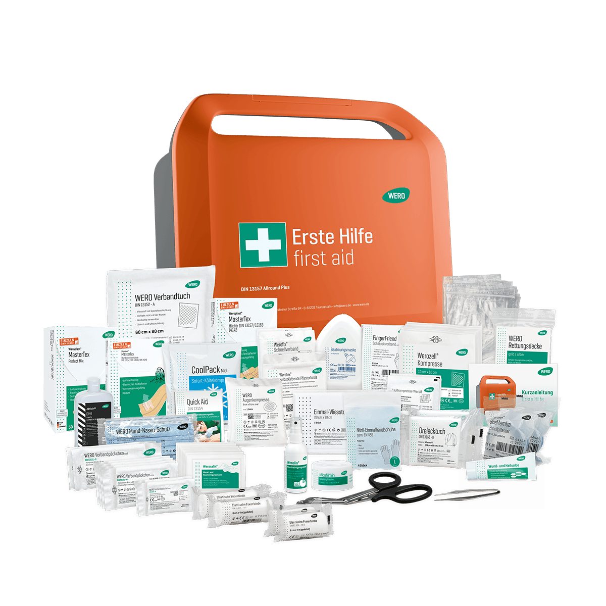 WERO Smart Case® Erste-Hilfe-Koffer - DIN 13157 erweitert - Allround Plus