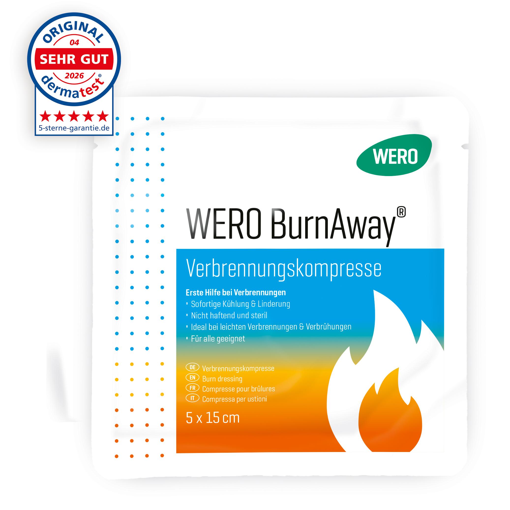 WERO BurnAway® Burn compresses - 5 x 15 cm