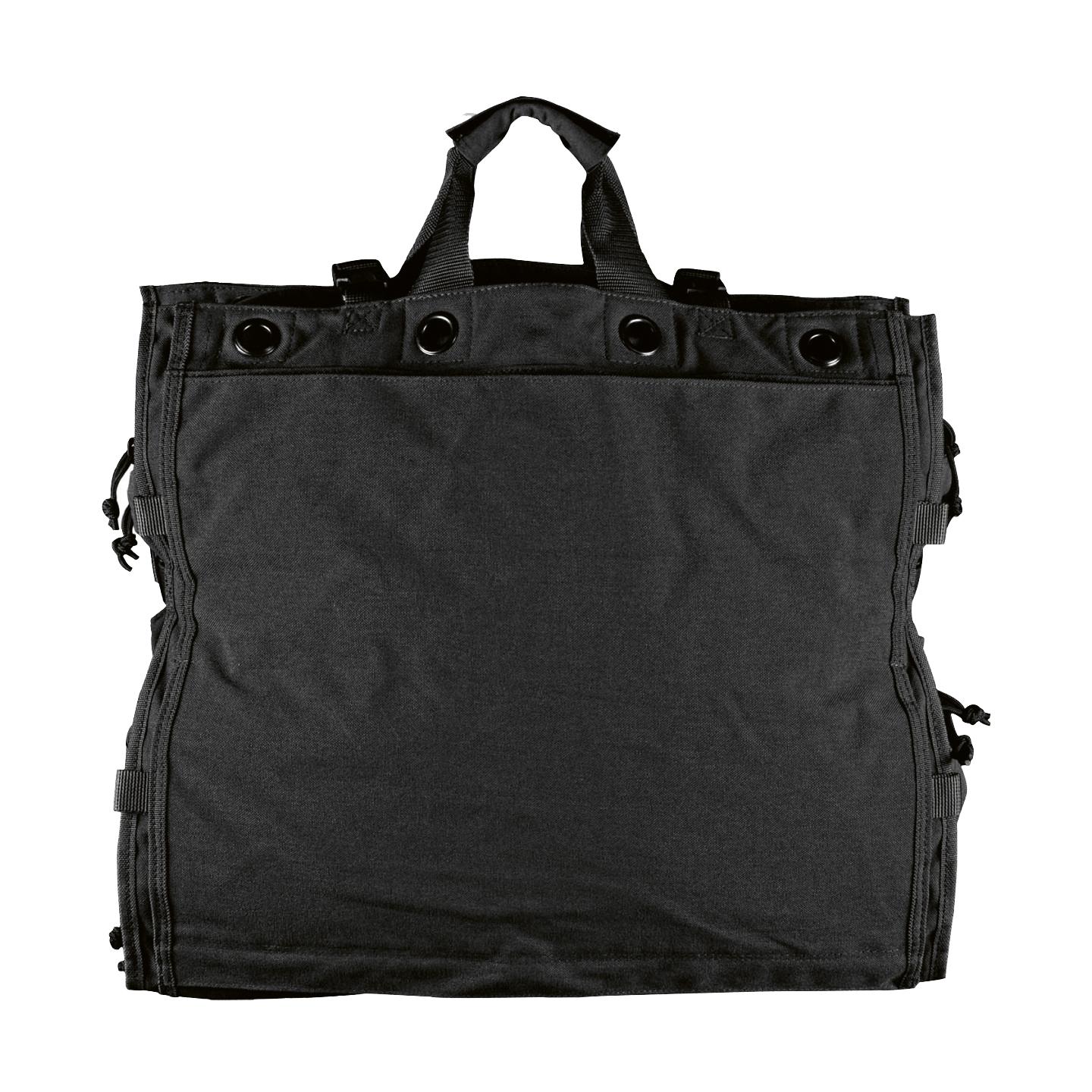 Stabiler NAR Medic Trauma Sheet Bag - Schwarz aus 500D CORDURA® mit mehreren Tragegriffen, seitlichen Gurten und verstärkten Ösen für hohe Belastbarkeit.