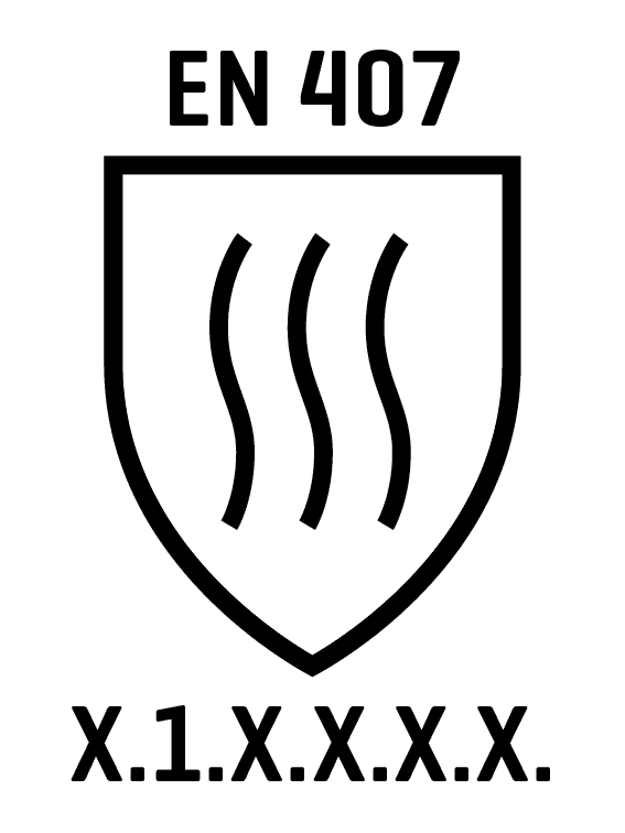 Weißes Schild mit drei senkrechten, gewellten schwarzen Linien in der Mitte auf schwarzem Hintergrund