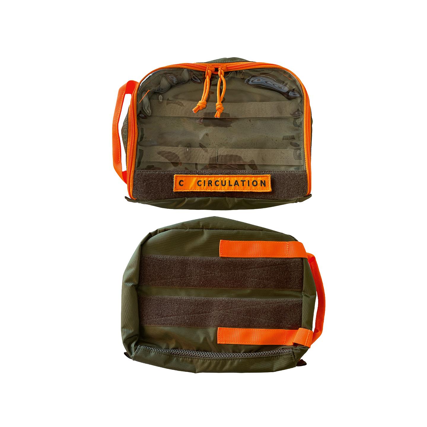 DeTacMedic Modular Pouch L - steingrau-oliv, Orange