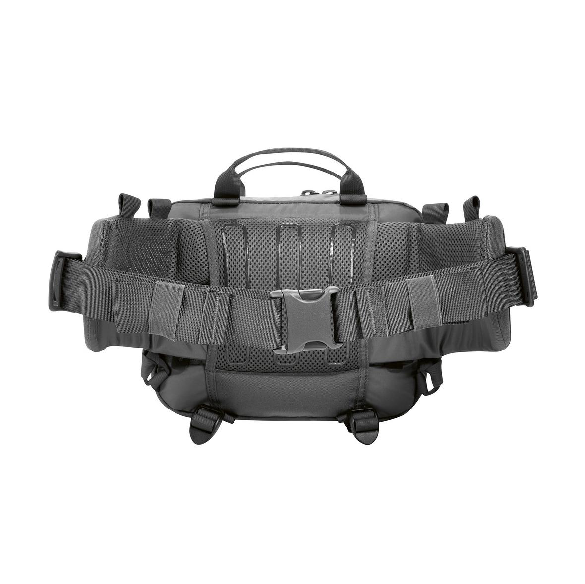 Rückansicht der TT Modular Hip Bag 3 mit abnehmbarem Hüftgurt, zwei großen Reißverschlussfächern und MOLLE-Lasercut-System an Front und Seiten.