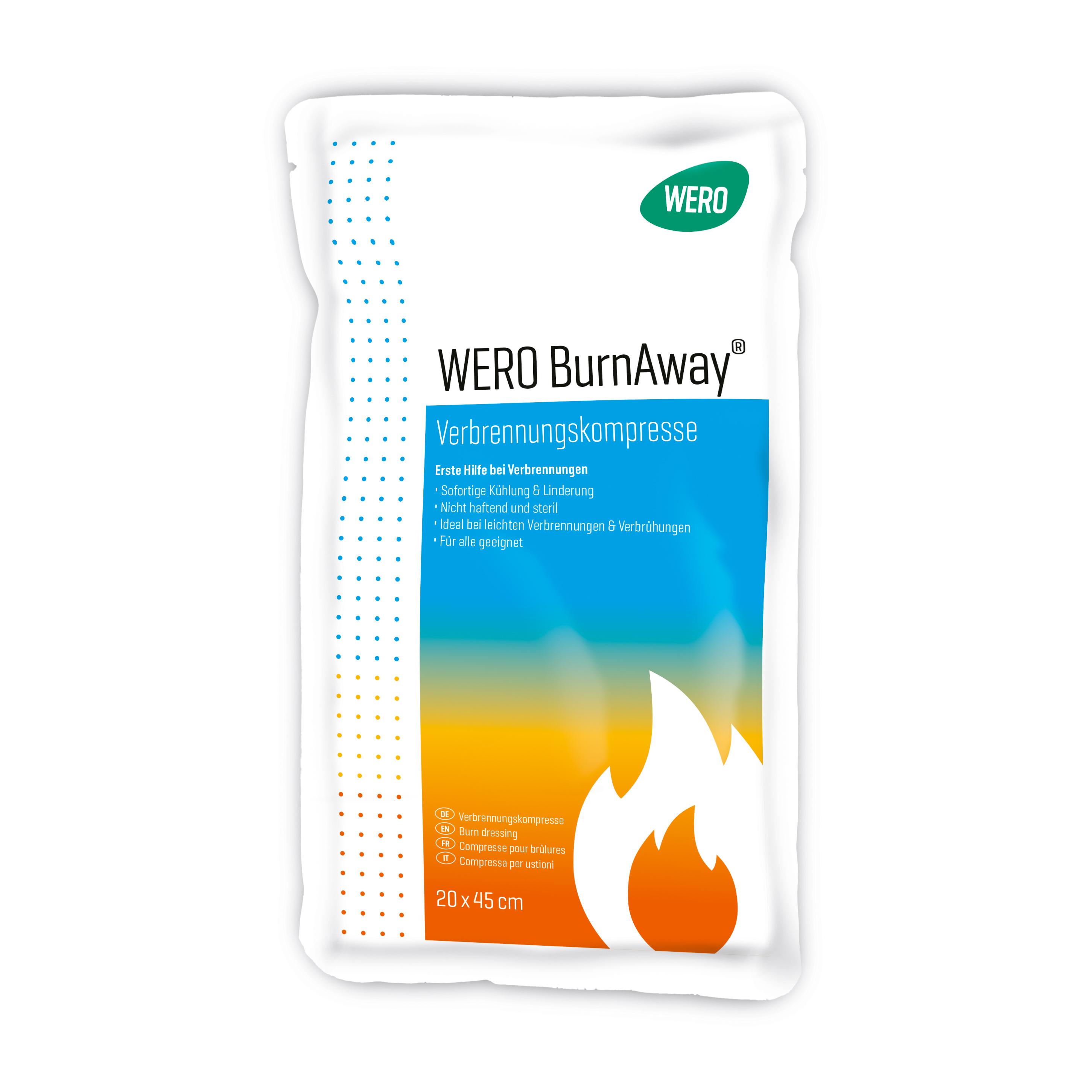 WERO BurnAway® Verbrennungskompressen - 20 x 45 cm