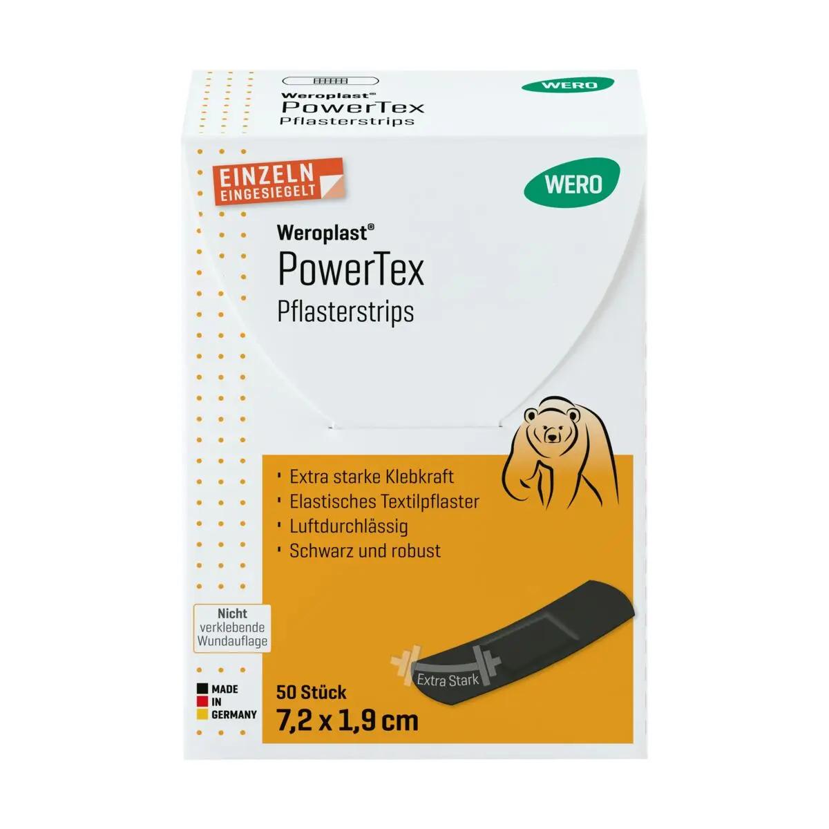 Pflasterstrips Weroplast® PowerTex - 1,9 cm, 7,2 cm