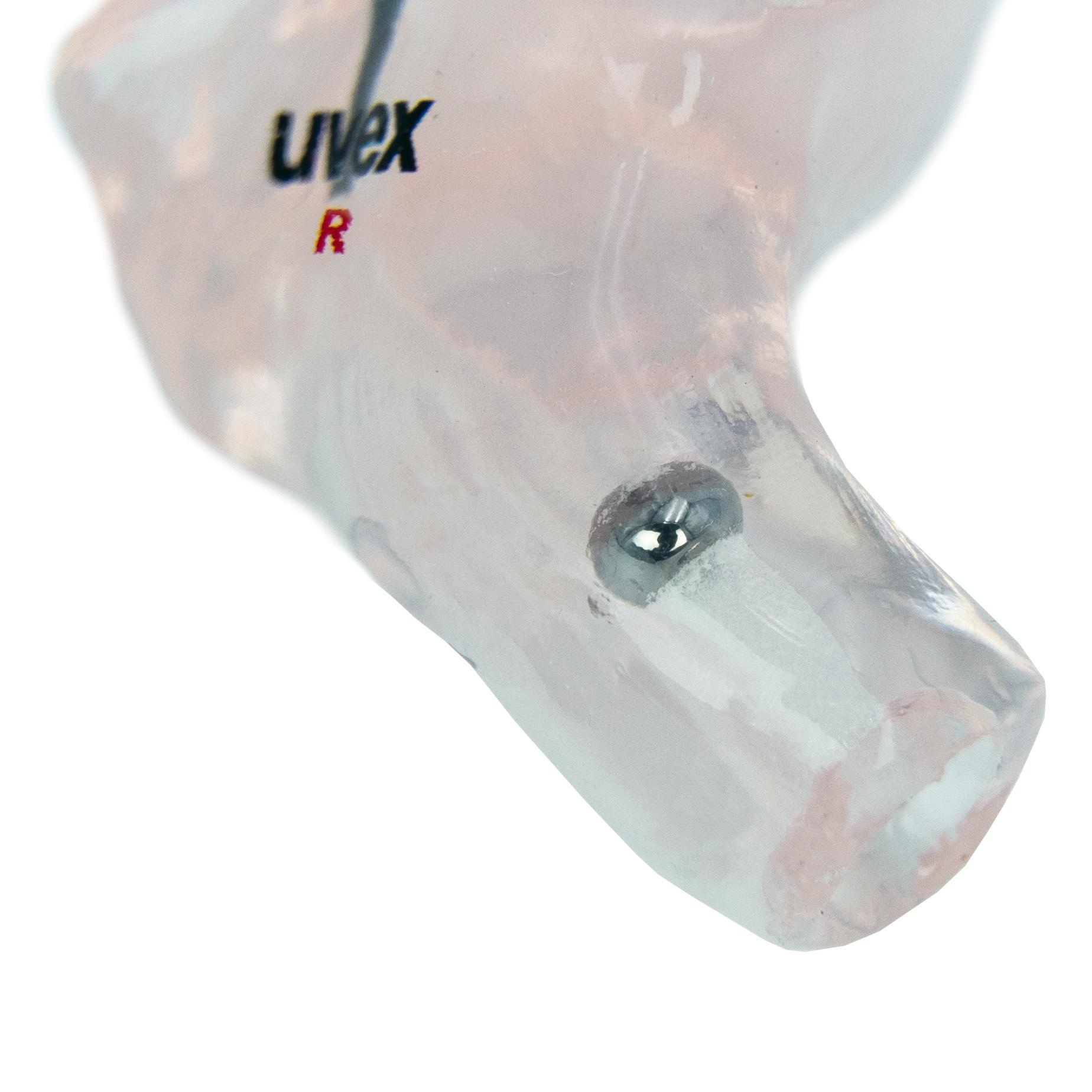 Transparenter uvex high-fit duro 32 detec Otoplastik Gehörschutz mit flexiblem Material, Maßanfertigung und formstabilem, silikonfreiem Duroplast.