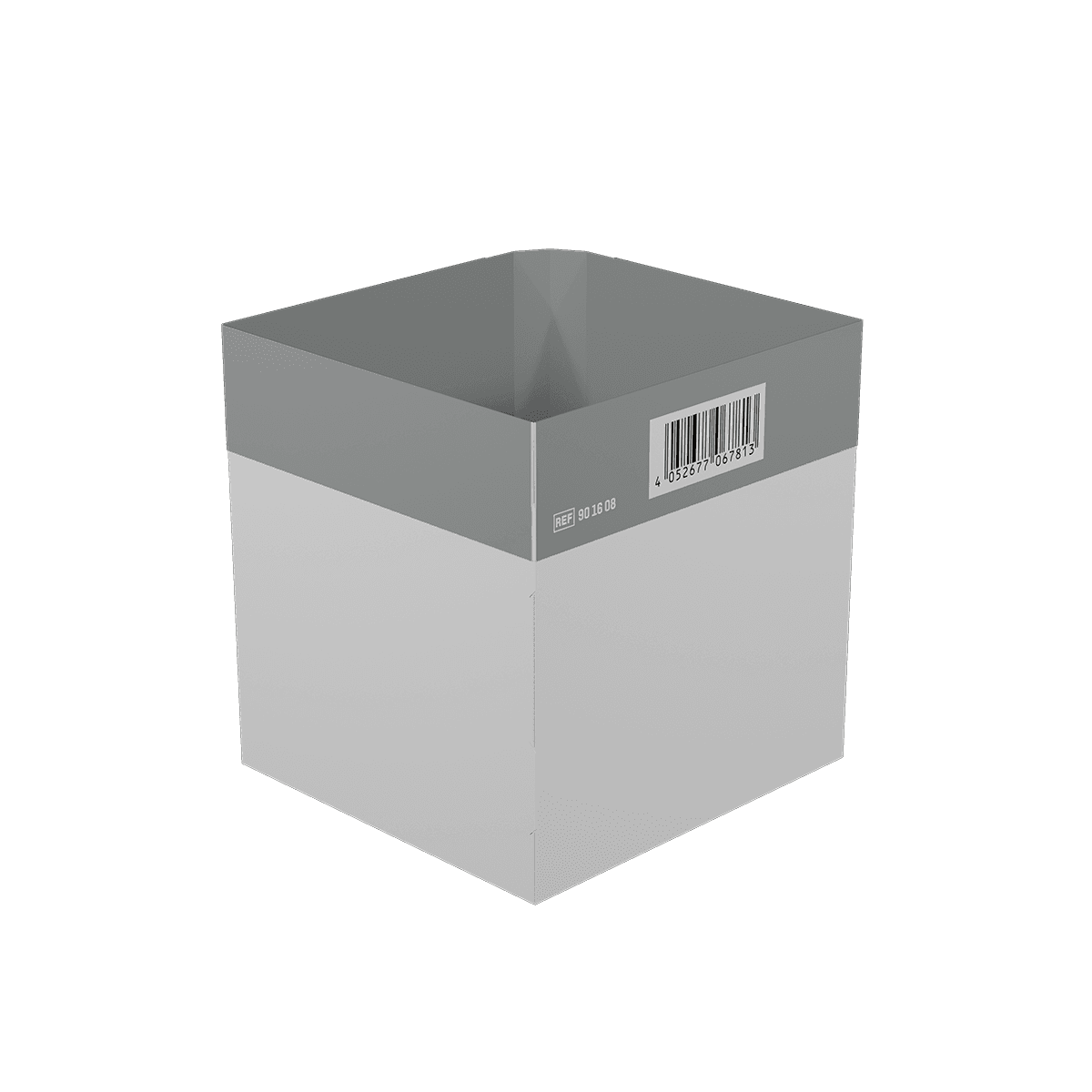 Inneneinteilung einzeln WERO Smart Case - klein - Grau, abgerundet, Maße: 106,75 x 102 x 110 mm