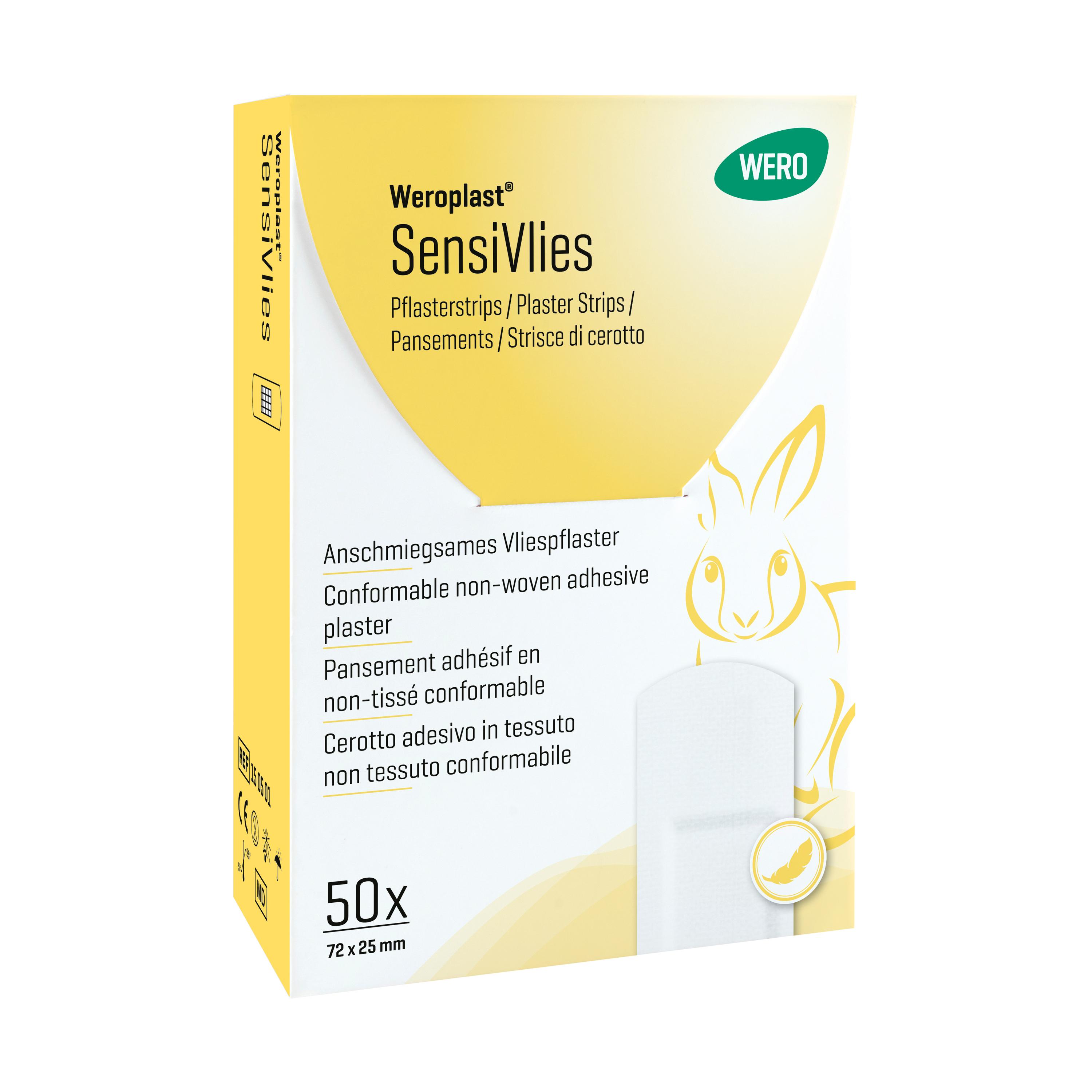 Pflasterstrips Weroplast® SensiVlies, 50 Stk
