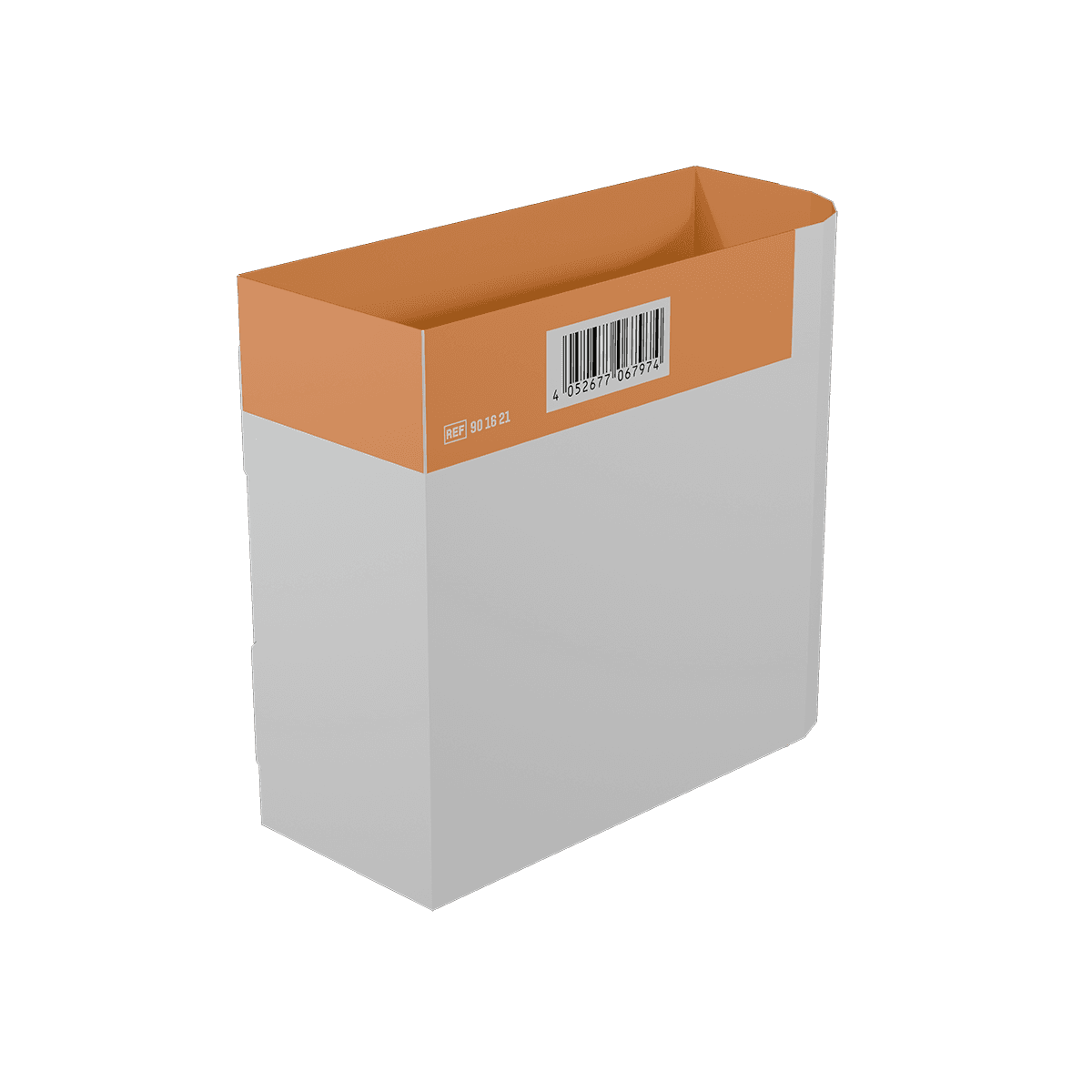 Inneneinteilung einzeln WERO Smart Case - groß - Orange, abgerundet, klein, Maße: 147 x 60 x 130 mm