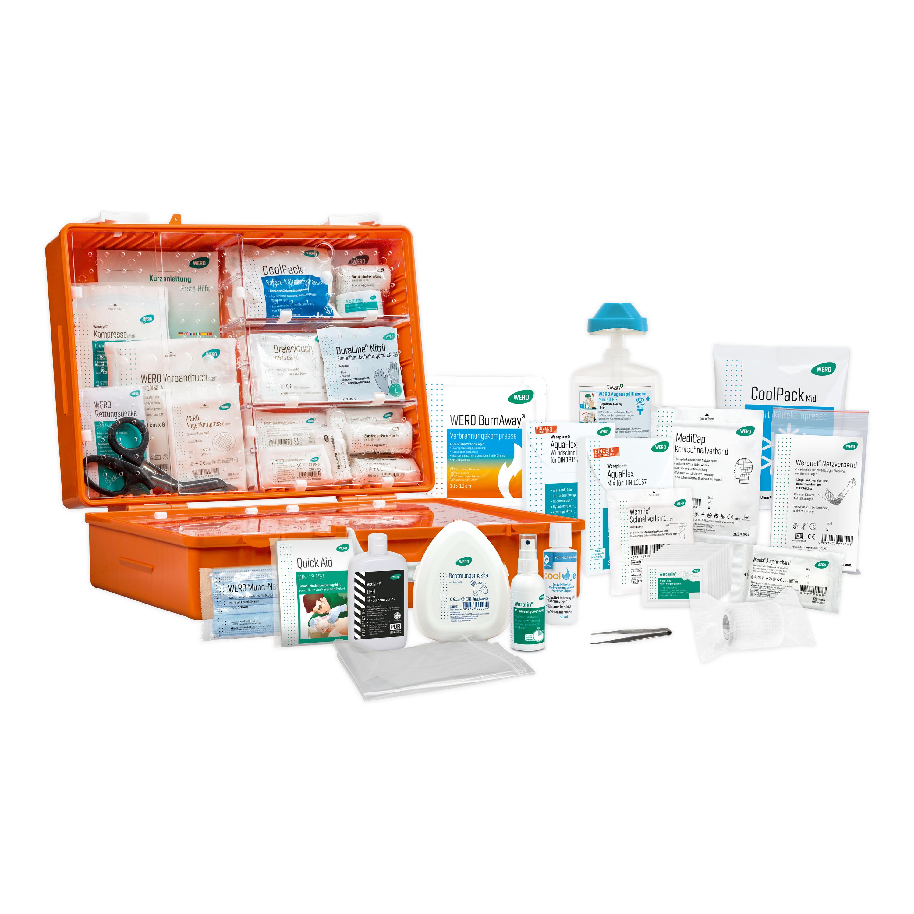 Werotop 450 Erste-Hilfe-Koffer Verwaltung / Office DIN 13157