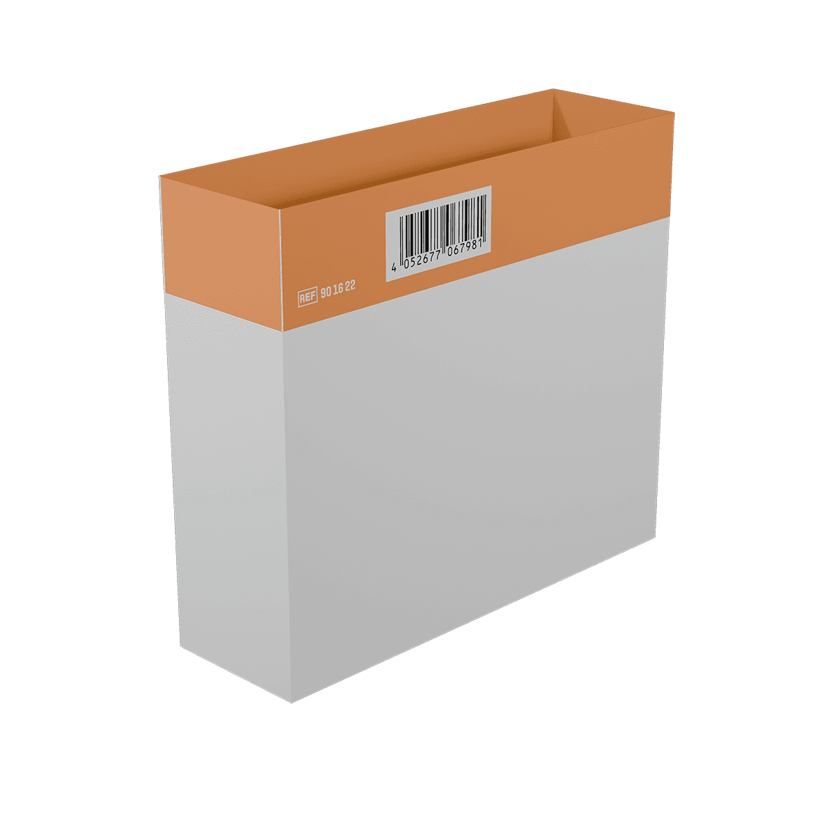 Inneneinteilung einzeln WERO Smart Case - groß - Orange, gerade, Maße: 147 x 45 x 130 mm