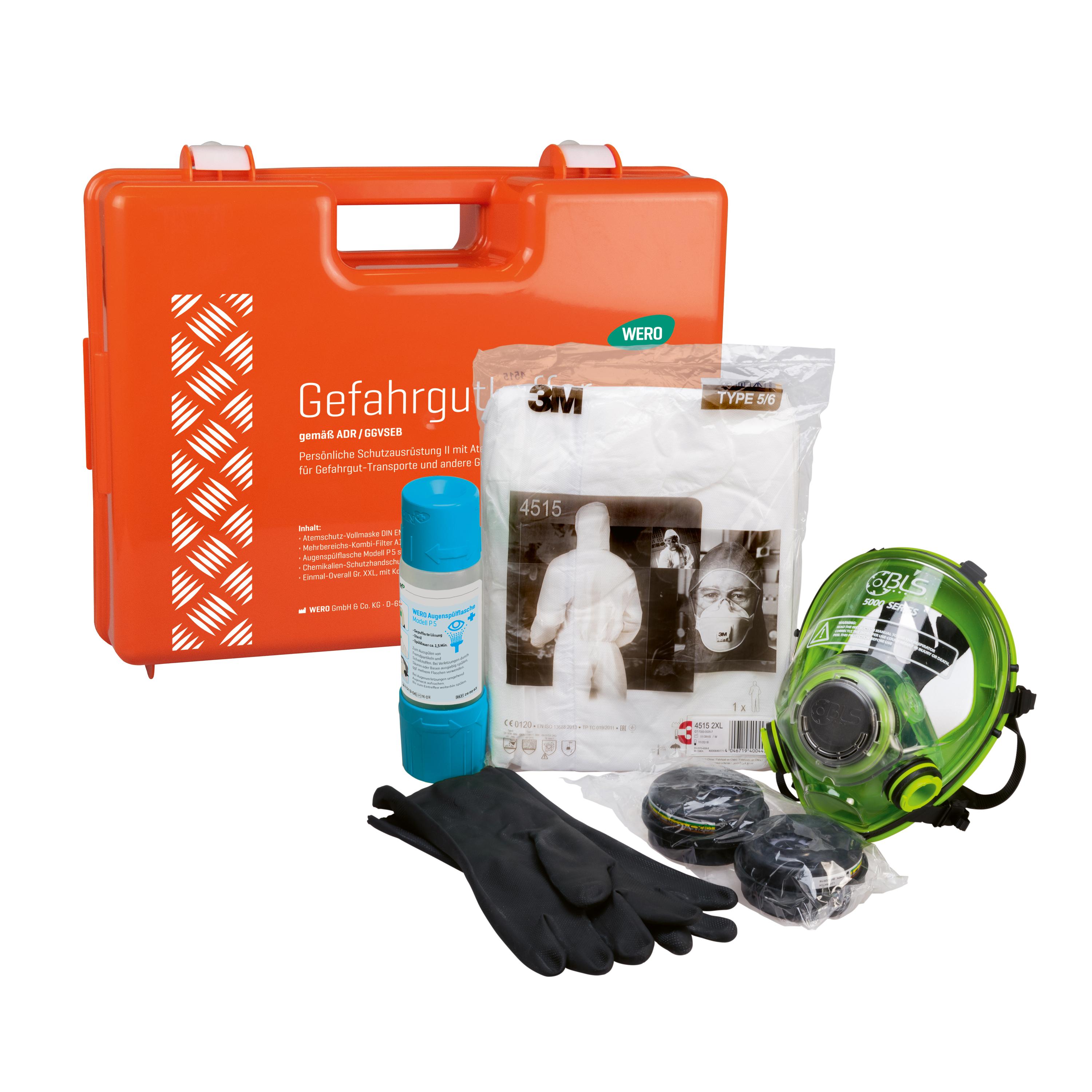 Gefahrgutkoffer mit Vollmaske