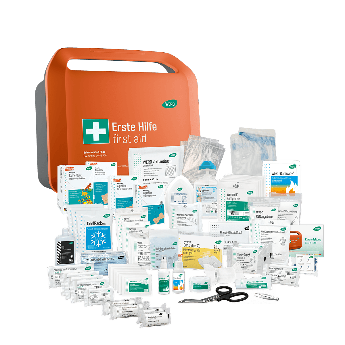 WERO Smart Case® Erste-Hilfe-Koffer DIN 13157 - Schwimmbad / Spa