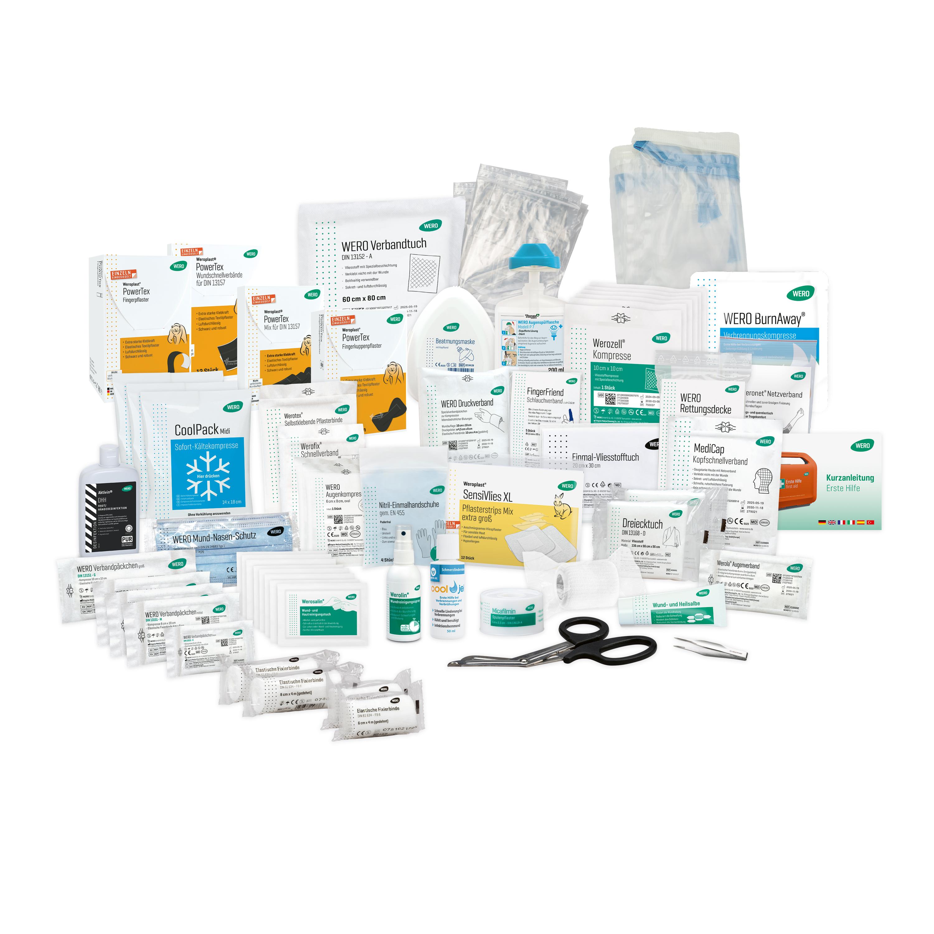 Füllung für Erste-Hilfe-Koffer Logistik / Versand