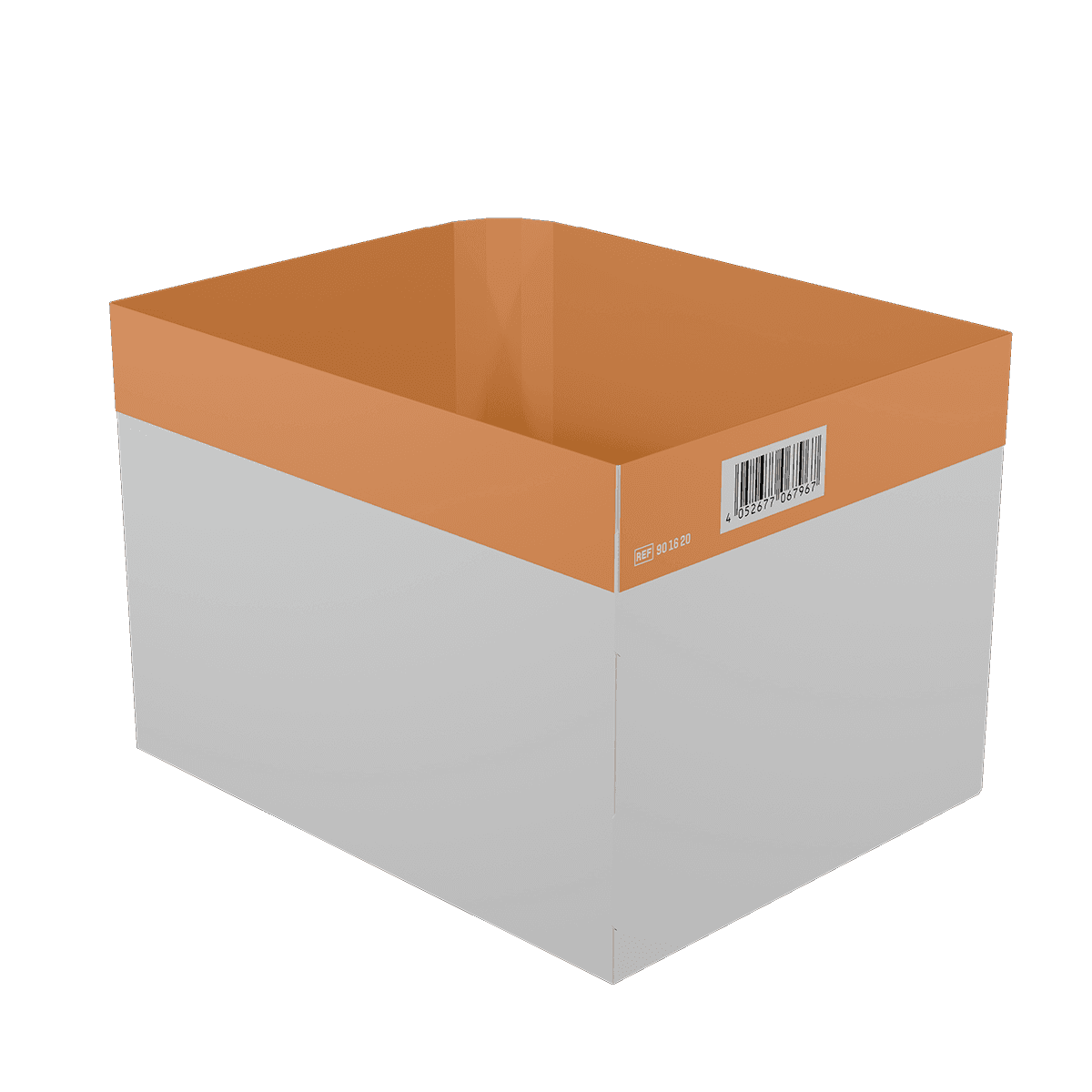 Inneneinteilung einzeln WERO Smart Case - groß - Orange, abgerundet, groß, Maße: 187 x 147 x 130 mm