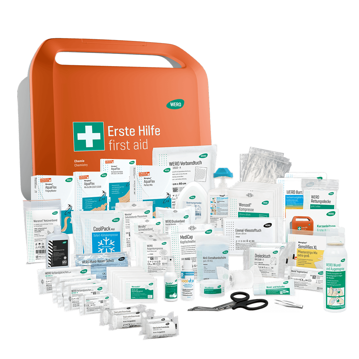 WERO Smart Case® - Erste-Hilfe-Koffer DIN 13157 - Chemie