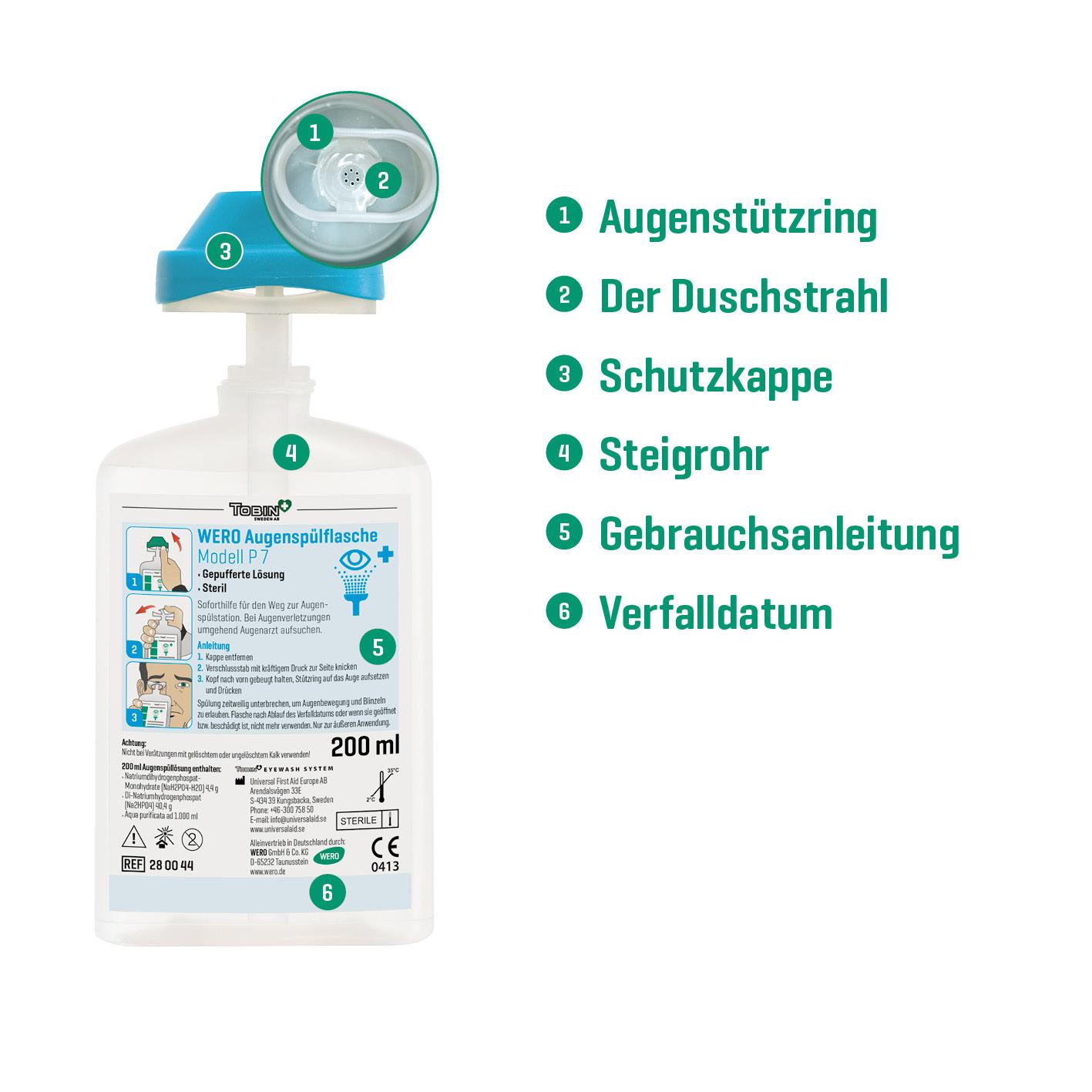WERO Augenspülflasche Modell P 7 gepufferte Lösung, steril - Standard