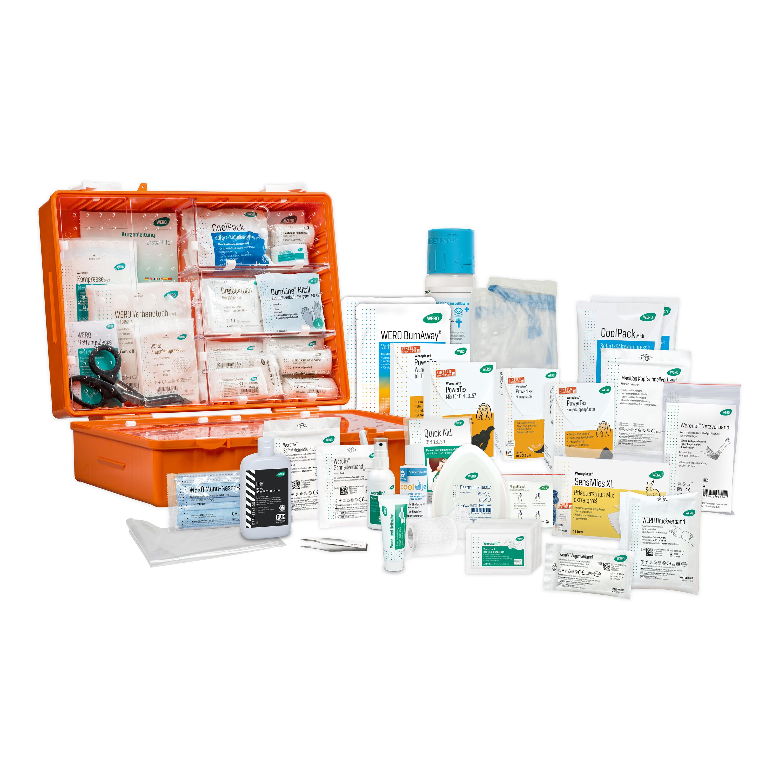 Werotop 450 Erste-Hilfe-Koffer Werkstatt / Instandhaltung DIN 13157