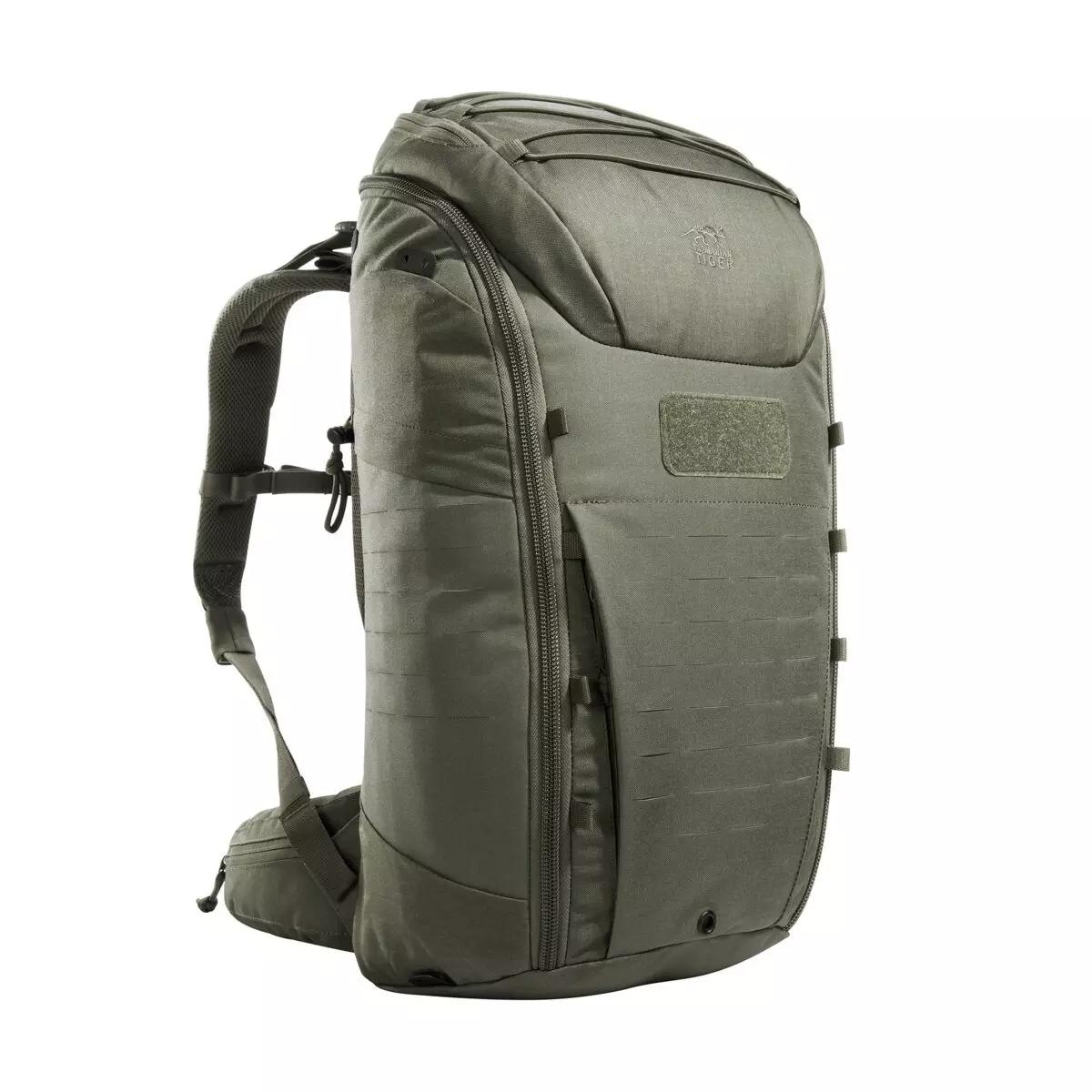 Taktischer TT Modular Pack 30 IRR Rucksack aus CORDURA® mit MOLLE-Lasercut, komplett aufziehbarer Frontöffnung und abnehmbaren Hüftflossen.