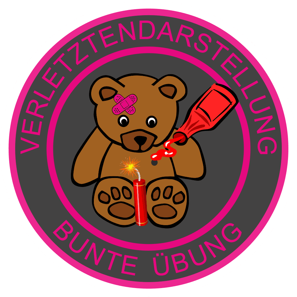 Logo der Verletztendarstellung Bunte Übung