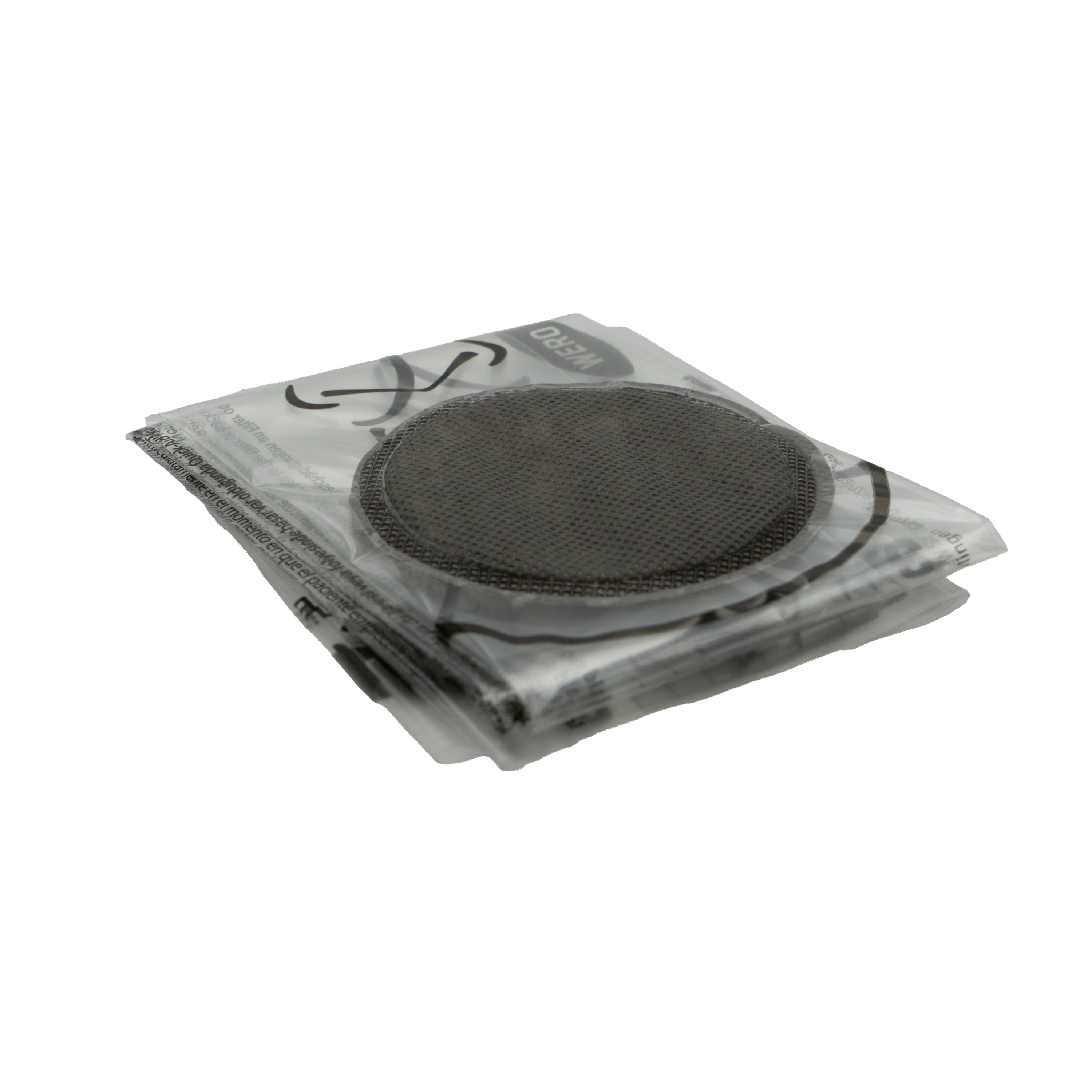 Eine einzelne WERO Quick Aid Einmal-Notfallbeatmungshilfe mit integriertem FFP3-Filter liegt sichtbar in transparenter Verpackung, das weiße Label gut erkennbar.