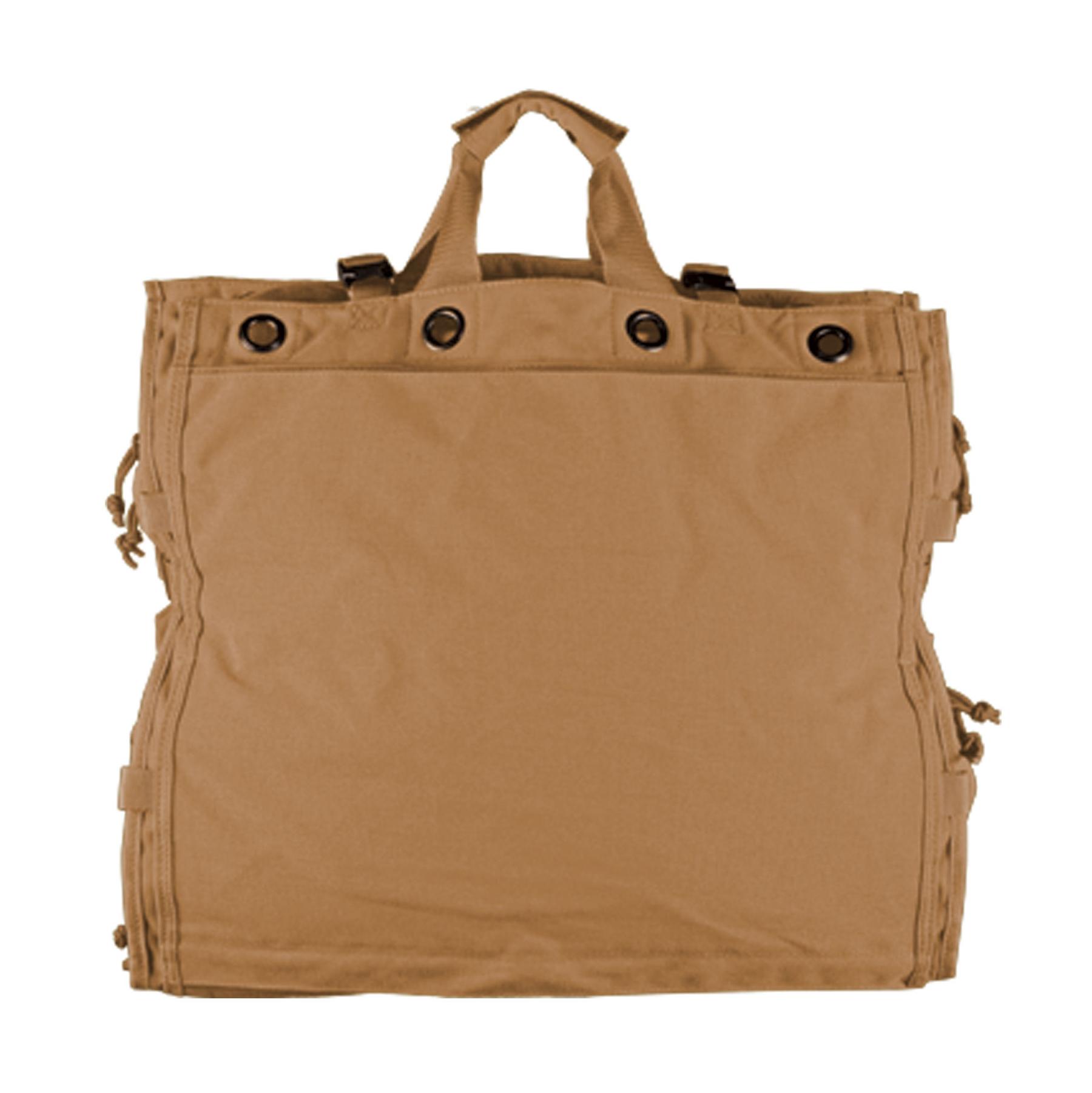 NAR Medic Trauma Sheet Bag - Coyote aus 500D CORDURA® steht aufrecht, zeigt geschlossene Frontklappe, stabile Griffe und mehrere Außentaschen.