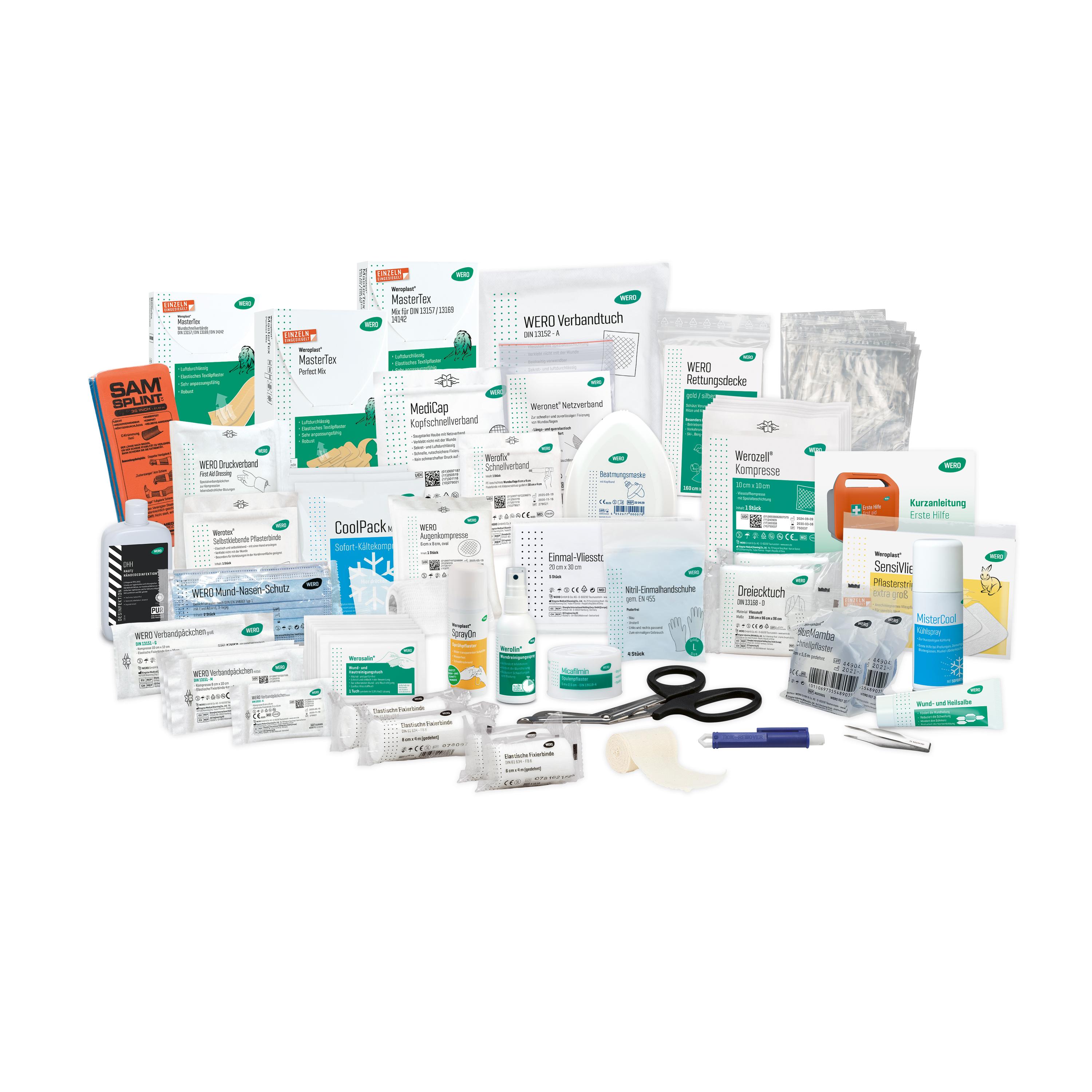 Filling for first aid kit sports centre