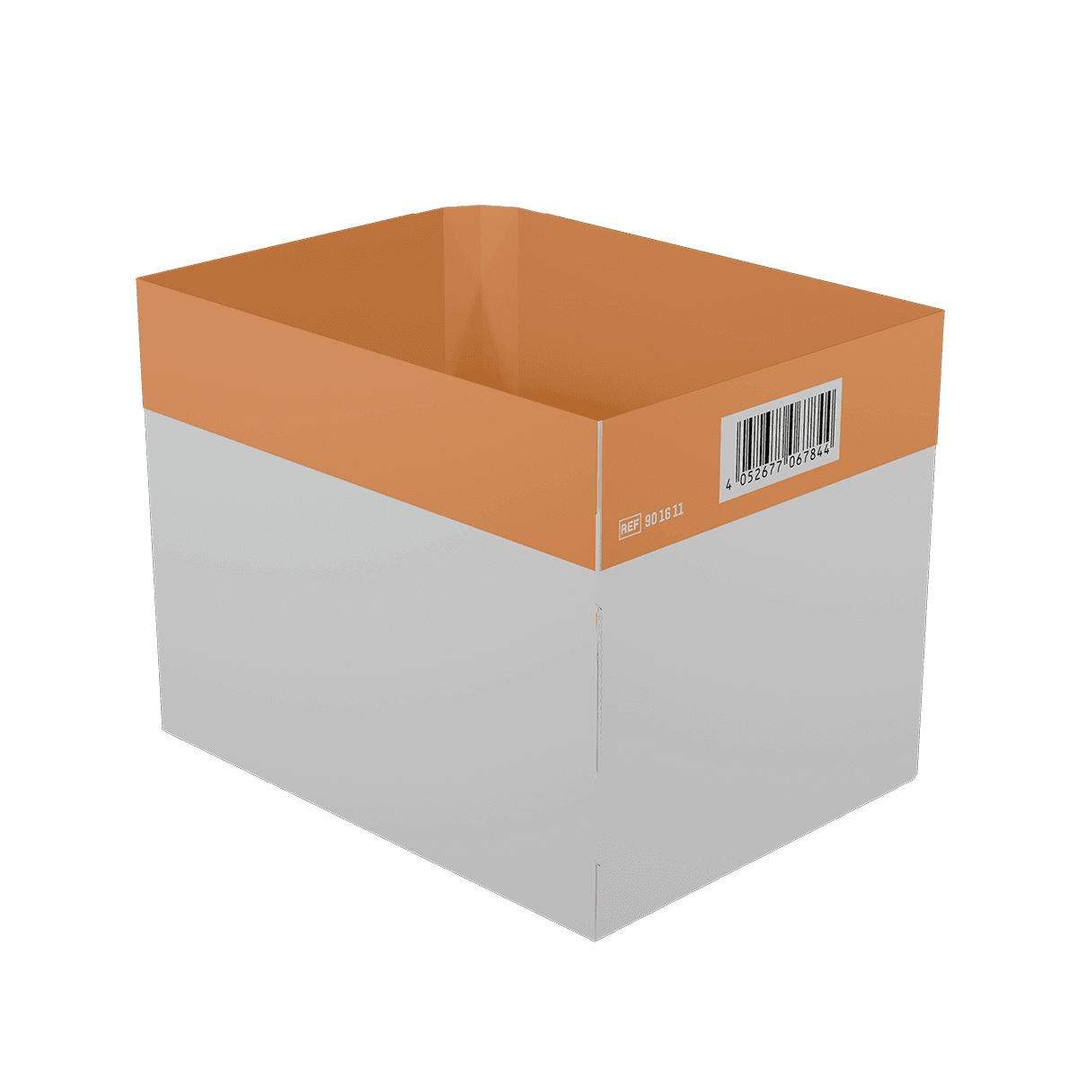 Inneneinteilung einzeln WERO Smart Case - klein - Orange, abgerundet, groß, Maße: 143 x 106,75 x 110 mm