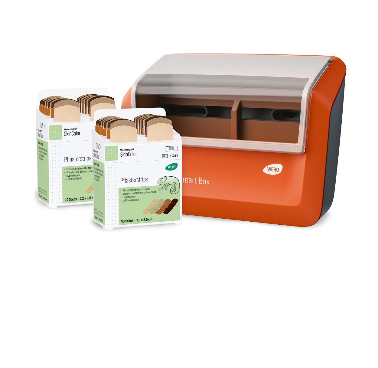 Abbildung WERO Smartbox mit Pflastereinsätzen mit Pflastereinsätzen SkinColor