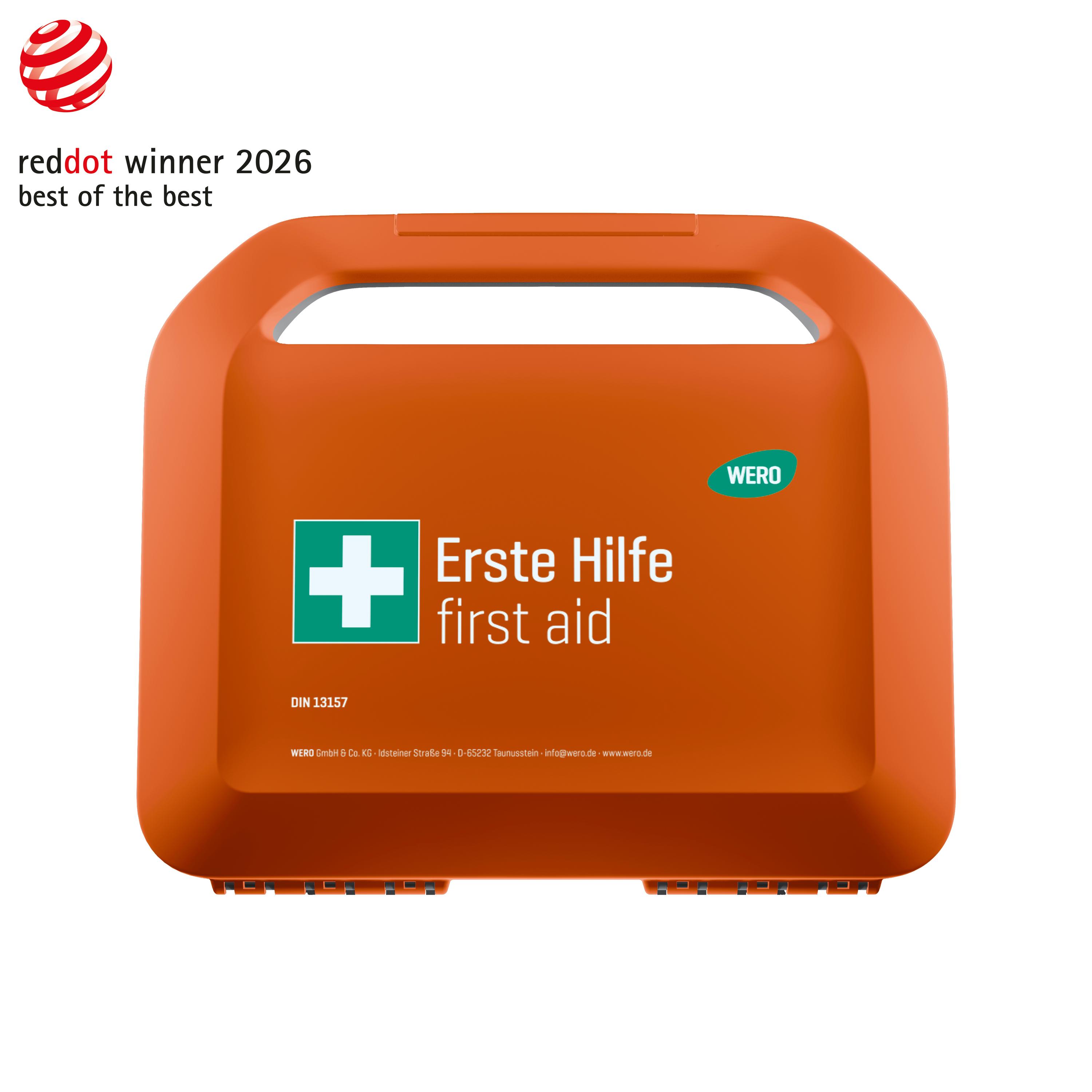 WERO Smart Case®  klein - Erste-Hilfe-Koffer  DIN 13157 - mit Weroplast® MasterTex Pflastern